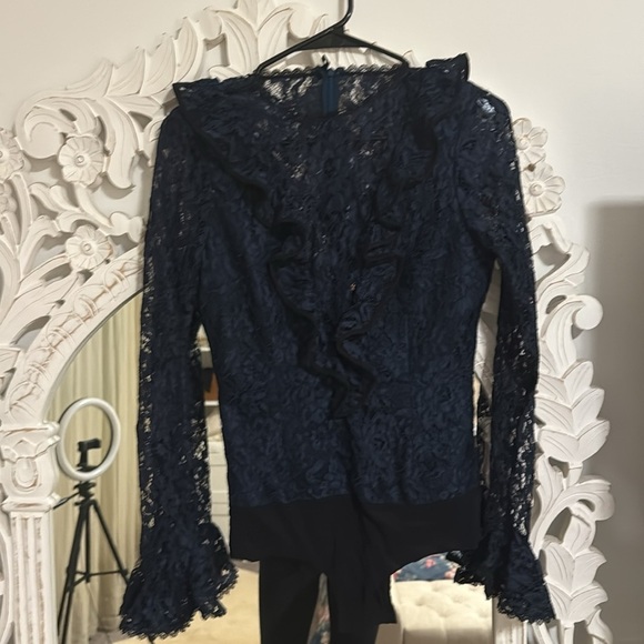 Alexis lace bodysuit blouse top - Picture 6 of 8